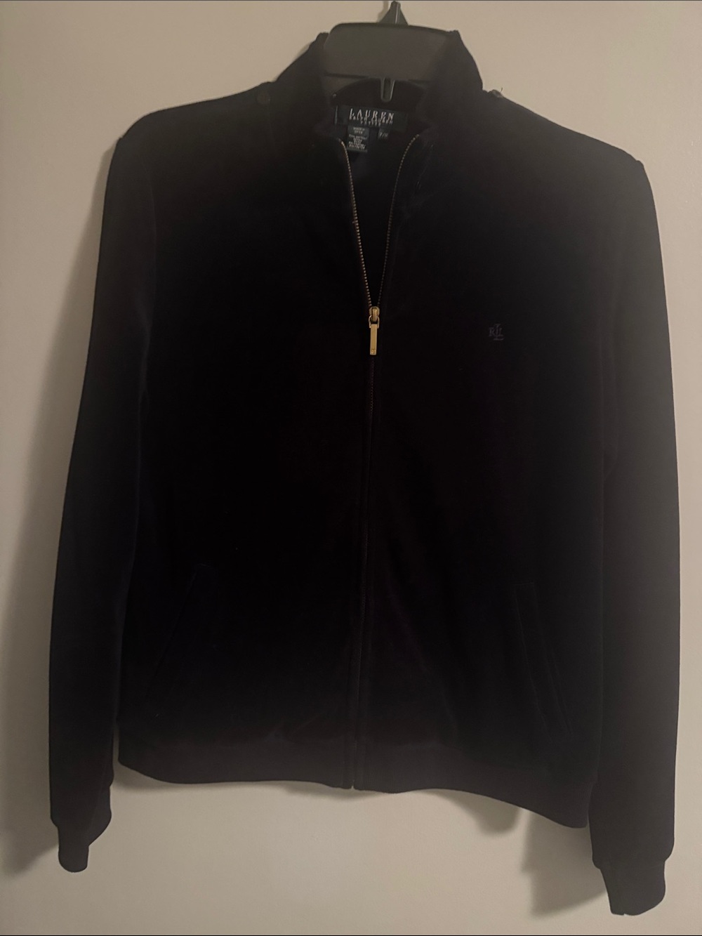 Ralph Lauren Blue Zip-Up Bomber Jacket